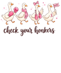 Check Your Honkers T-Shirt – Funny Breast Cancer Awareness DTF Print