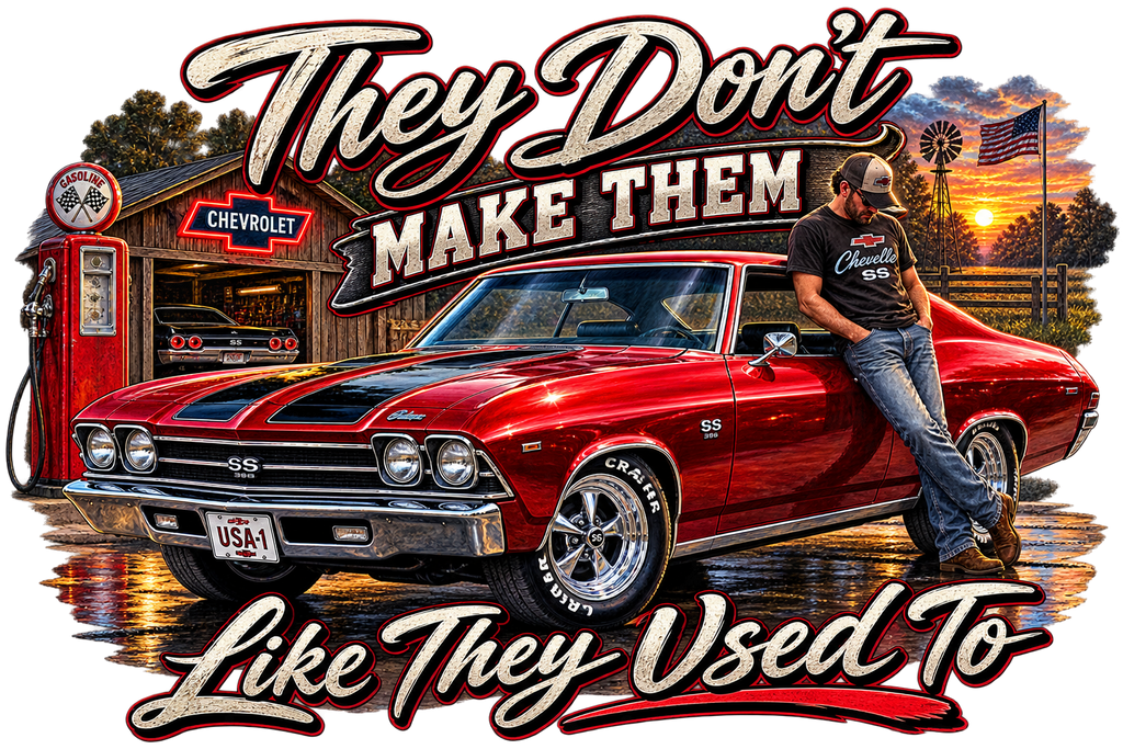 Chevelle SS Classic Car T-Shirt – DTF Print