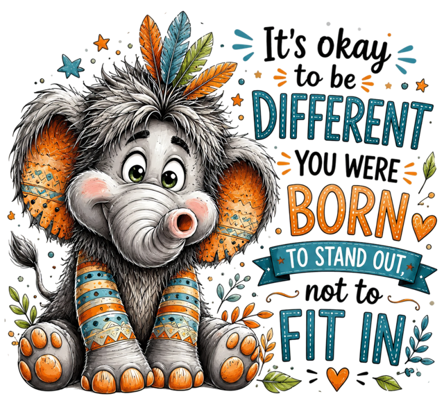 Born to Stand Out T-Shirt – Inspirational Confidence DTF Print