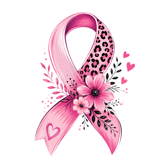Breast Cancer Bow T-Shirt – Pink Ribbon Awareness DTF Print