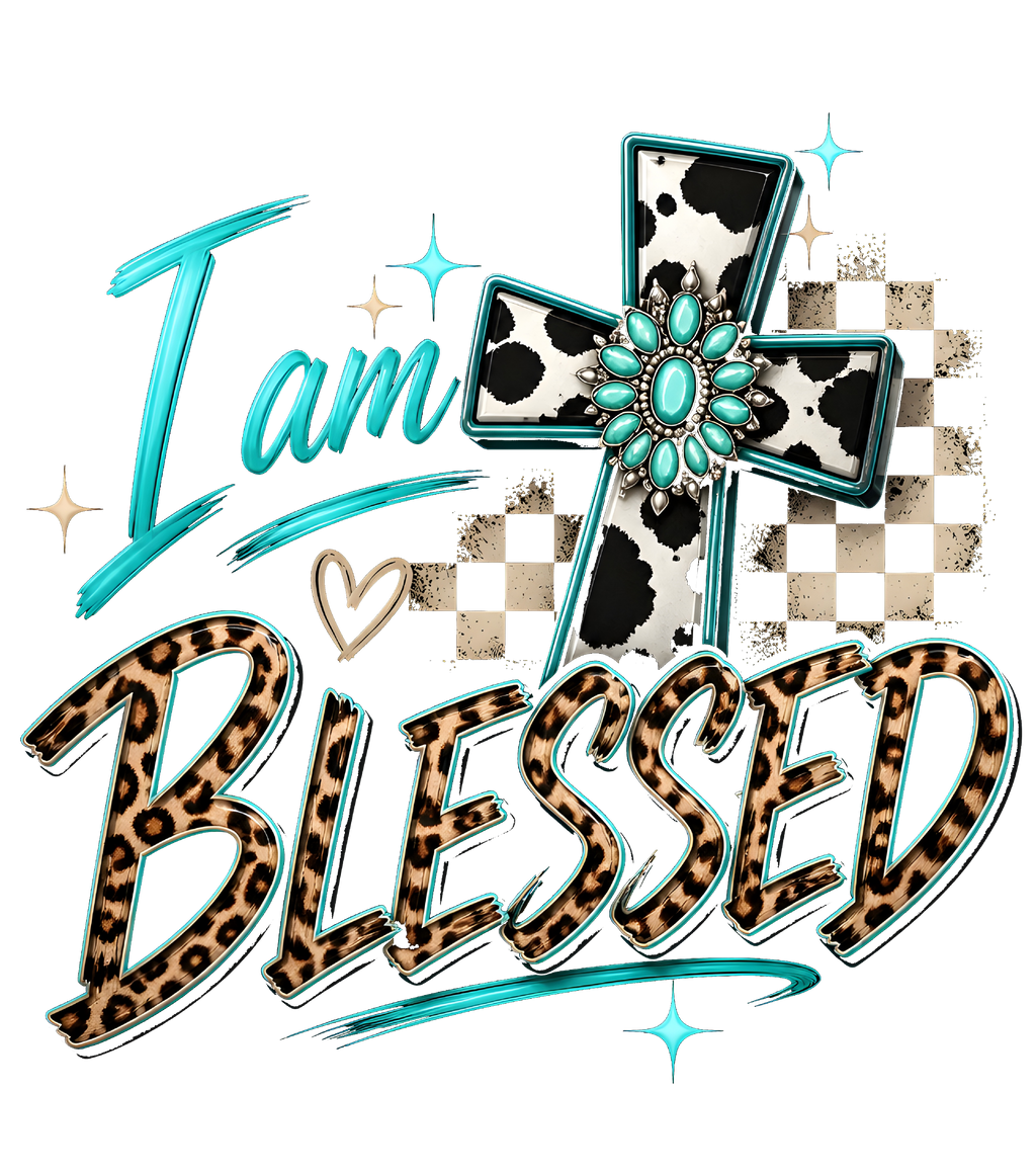 Blessed Cross T-Shirt – Christian Faith DTF Print