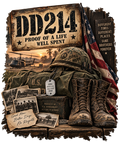 DD214 Veteran T-Shirt – Military Service Pride | DTF Print