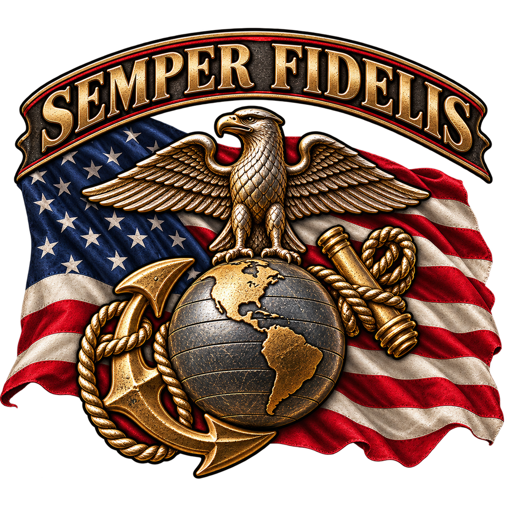 Once a Marine T-Shirt – USMC Military Graphic | DTF Print