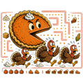 Funny Pie Man Turkeys T-Shirt – Thanksgiving Humor DTF Print