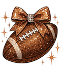 Glitter Football T-Shirt – Sparkle Game Day DTF Print