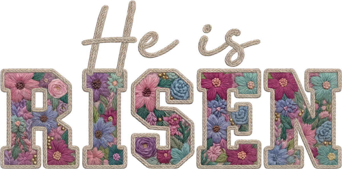 He Is Risen T-Shirt – Easter Christian Faith DTF Print