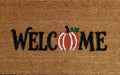 Orange Pumpkin Welcome Coir Door Mat