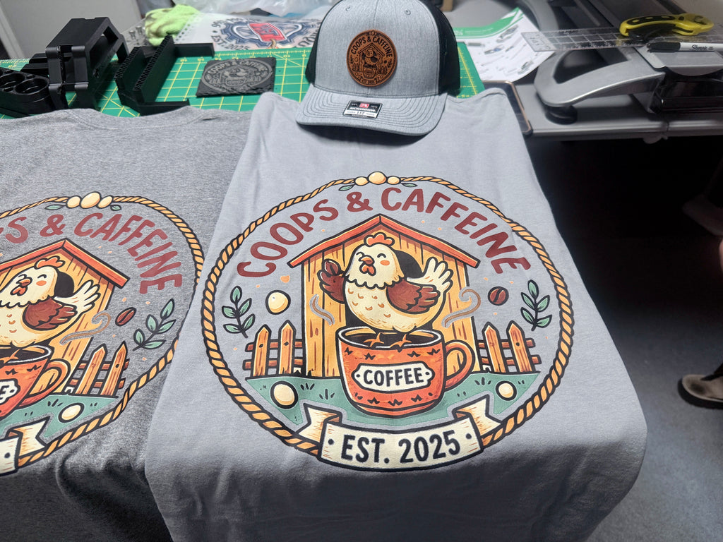 DTF Apparel, custom designs, and logos