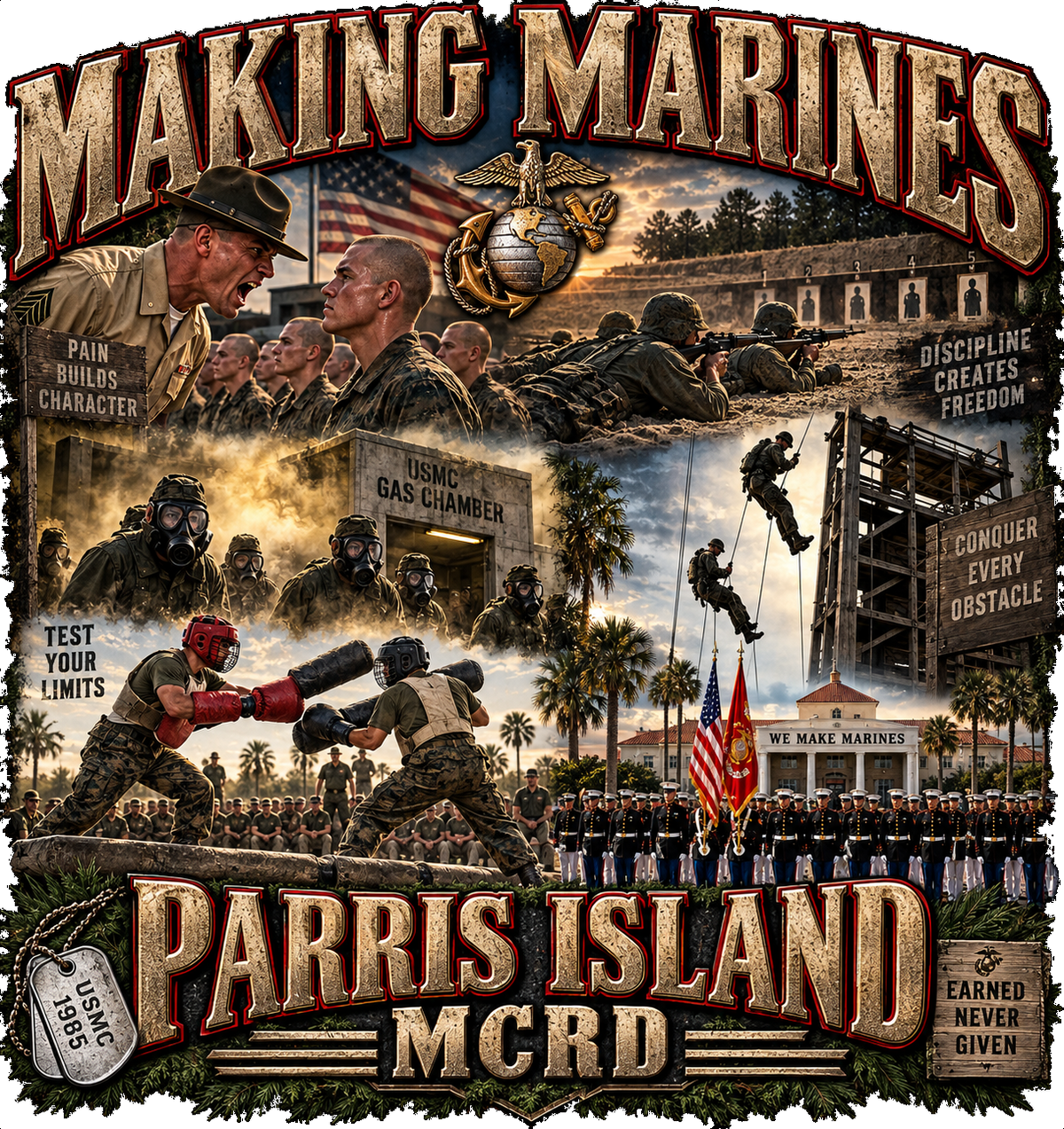 Making Marines T-Shirt – USMC Military Graphic | DTF Print