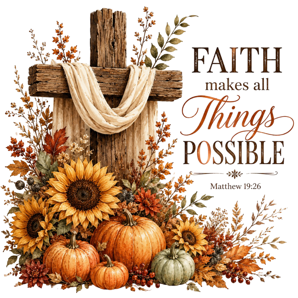 Faith Makes All Things Possible T-Shirt – Christian Faith DTF Print