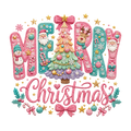 Merry Christmas Whimsical T-Shirt – Festive Holiday DTF Print