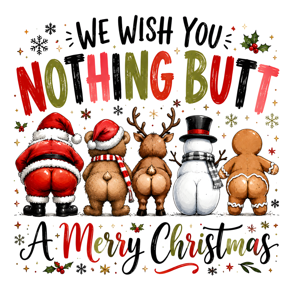 But Merry Christmas T-Shirt – Funny Holiday Humor DTF Print