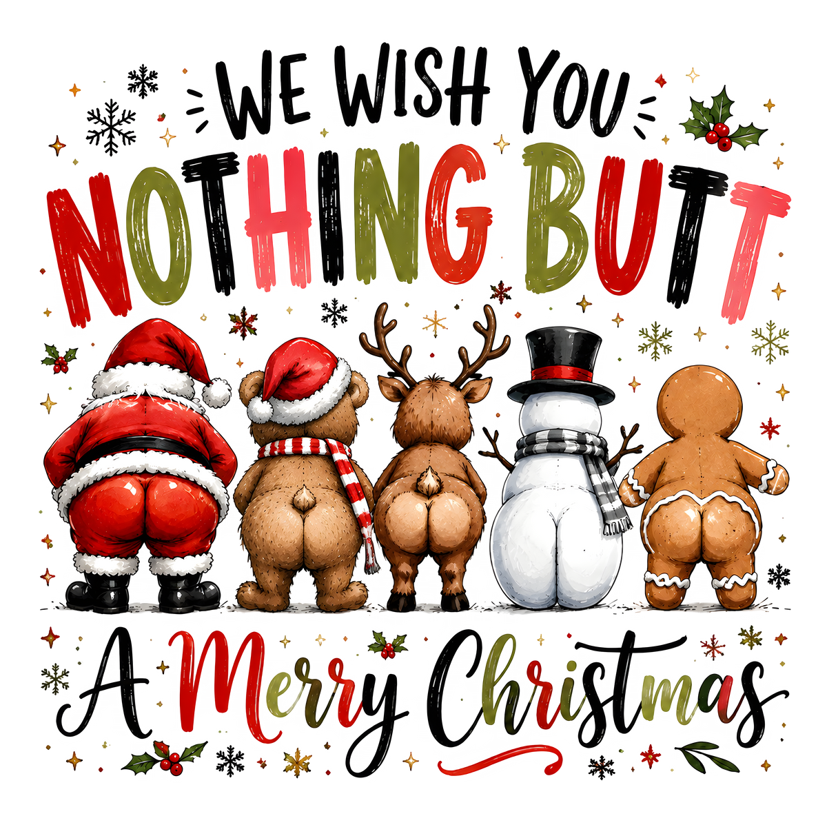 But Merry Christmas T-Shirt – Funny Holiday Humor DTF Print