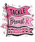Breast Cancer Banner T-Shirt – Pink Ribbon Awareness DTF Print