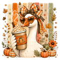 Preppy Fall Goose T-Shirt – Cute Autumn Preppy DTF Print