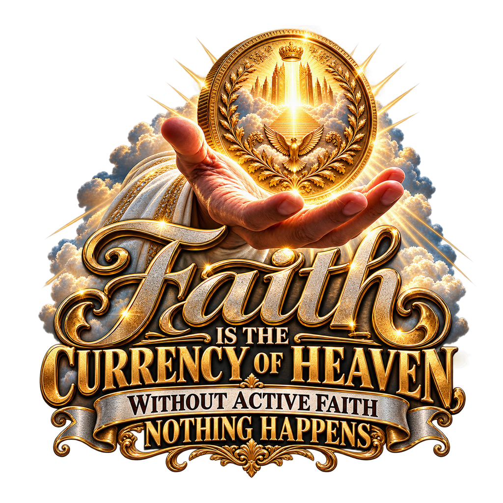 Faith Is The Currency Of Heaven T-Shirt – Christian Faith Tee for Men & Women | DTF Print