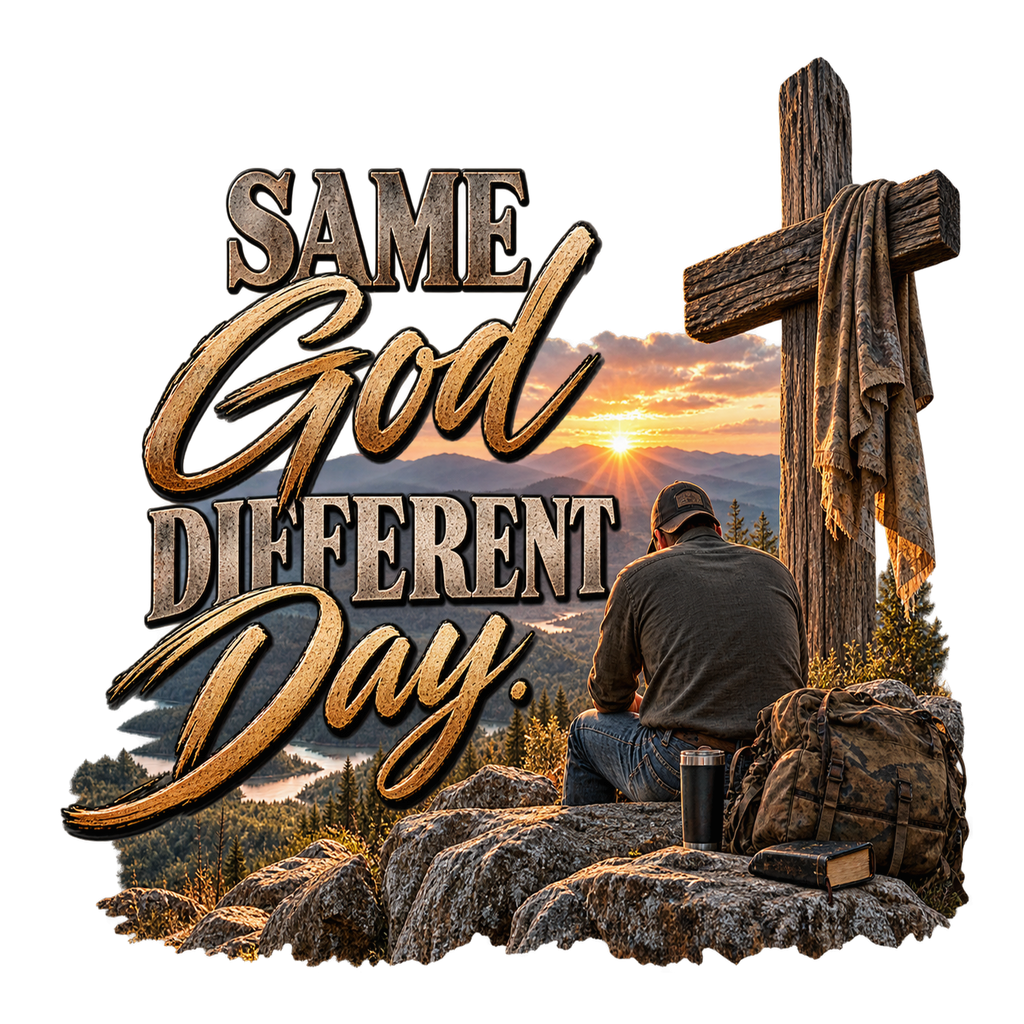 Same God Different Day T-Shirt – Christian Faith Tee for Men & Women | DTF Print