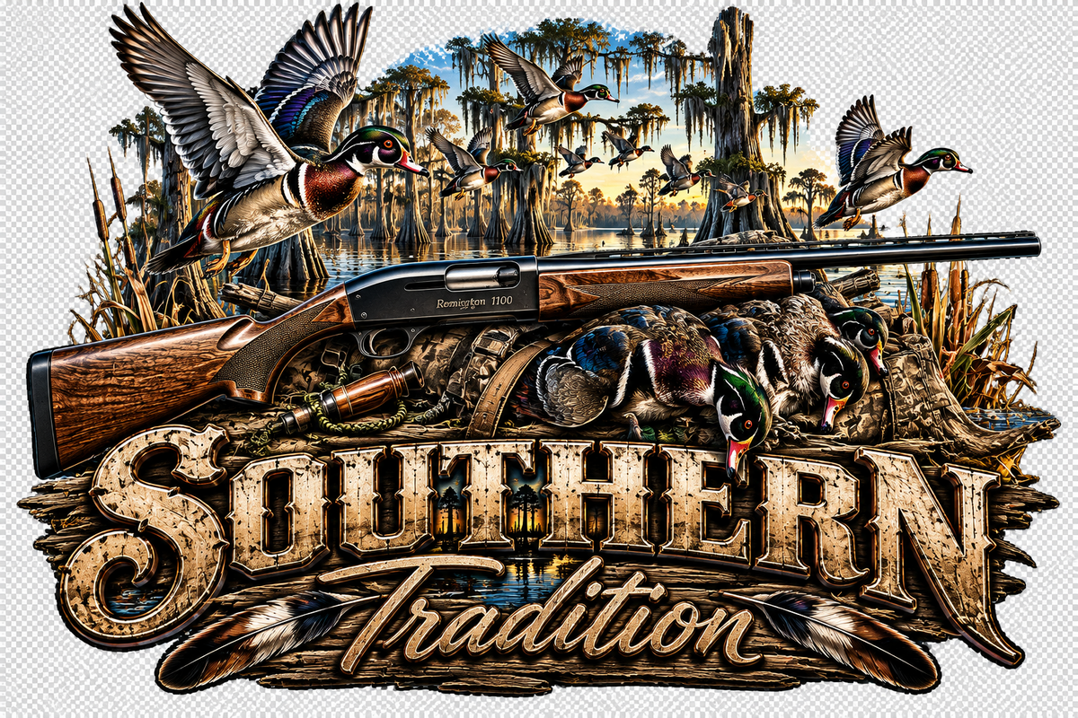 Remington Southern Tradition Wood Duck T-Shirt – Waterfowl Hunting DTF Print