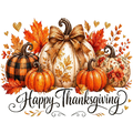 Happy Thanksgiving Pumpkins T-Shirt – Festive Holiday DTF Print