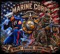 USMC Honor and Courage T-Shirt – Marine Corps Pride DTF Print