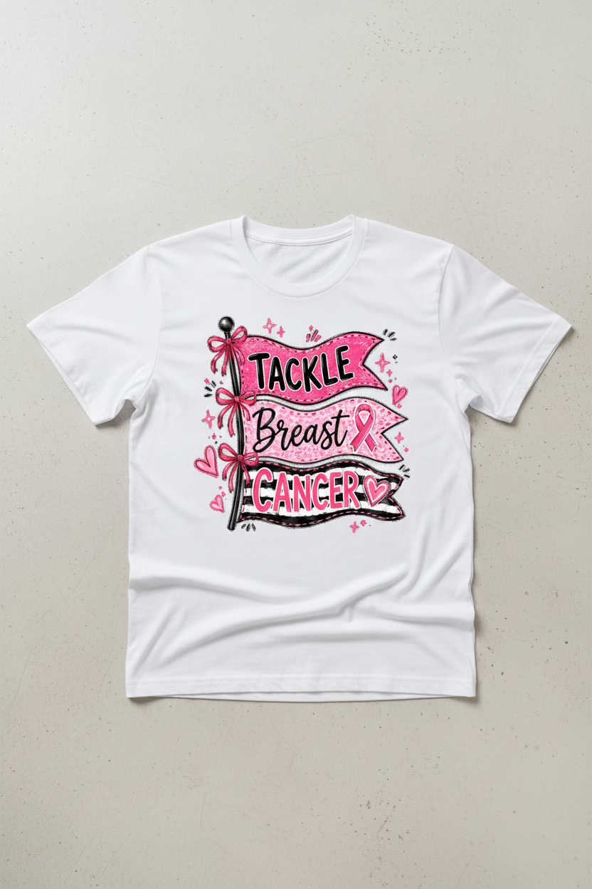 Breast Cancer Banner Flat Lay
