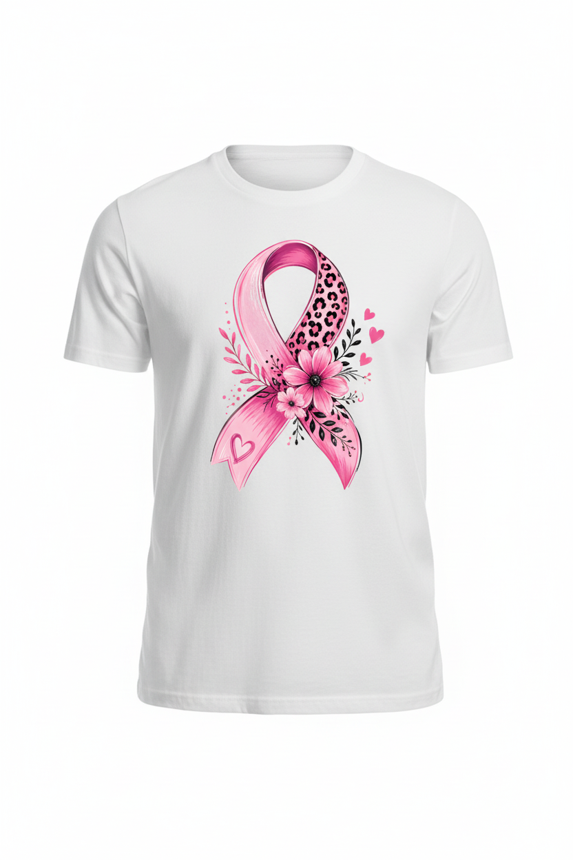 Breast Cancer Bow Ghost Mannequin