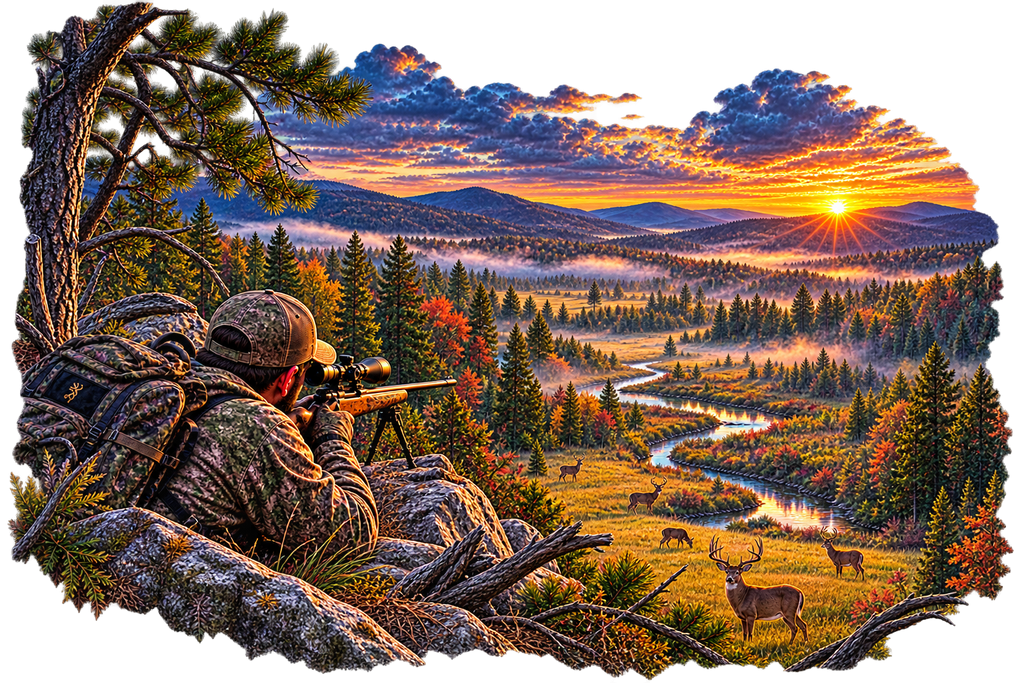 Deer Hunting T-Shirt – DTF Print