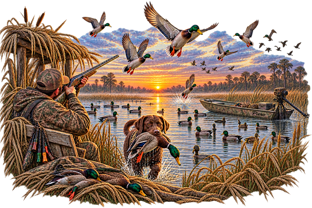 Duck Hunting T-Shirt – Waterfowl Hunter DTF Print
