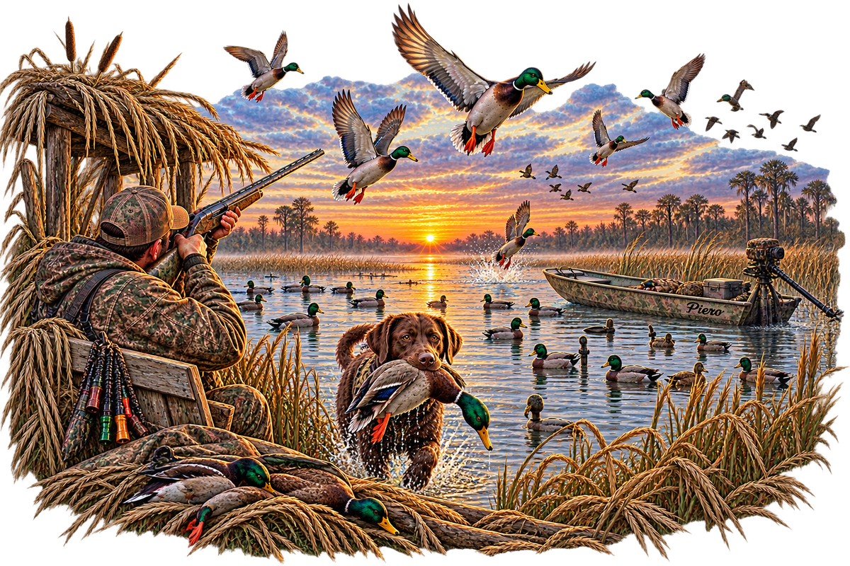 Duck Hunting T-Shirt – Waterfowl Hunter DTF Print