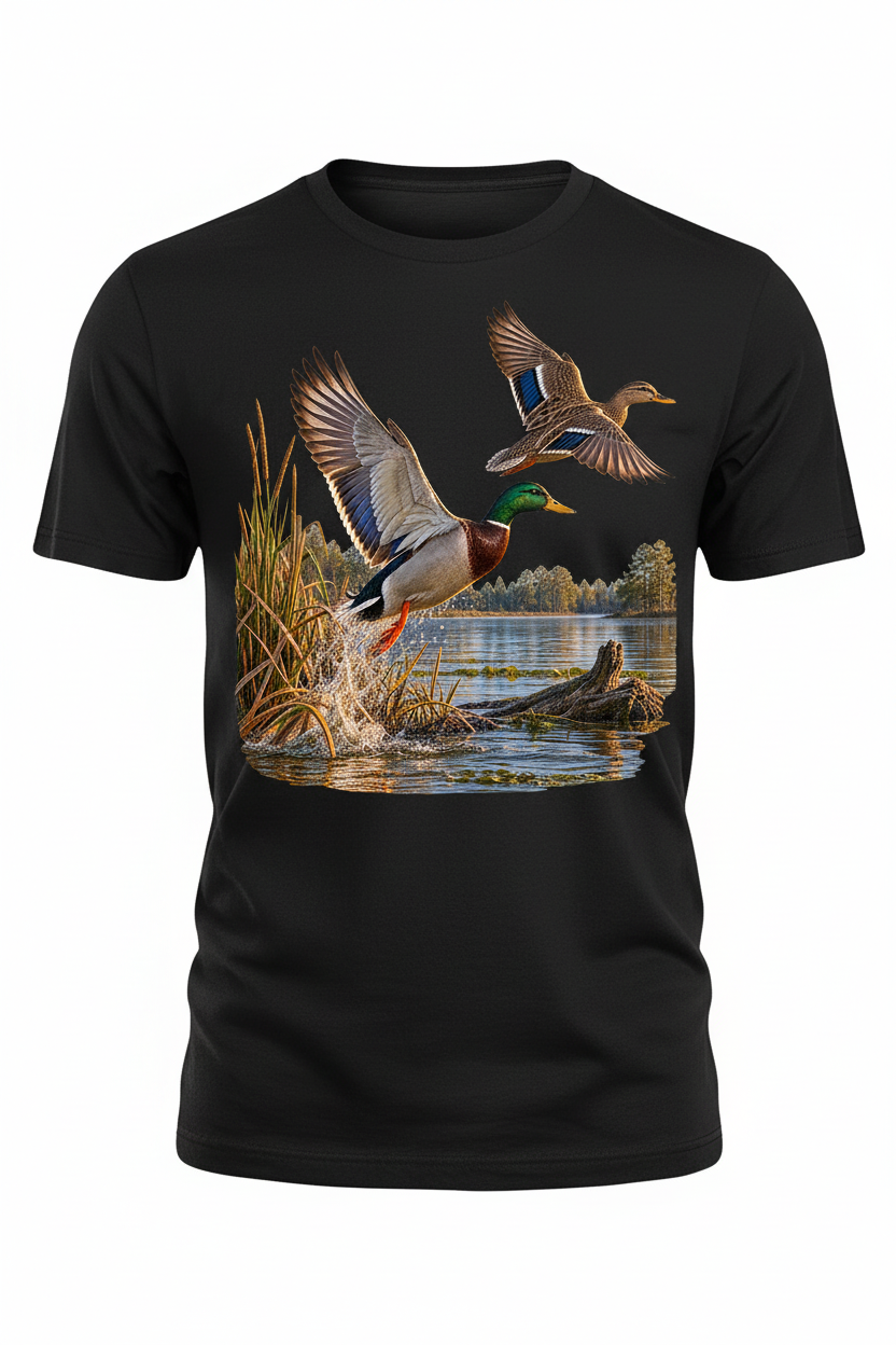 Flying Mallards Ghost Mannequin