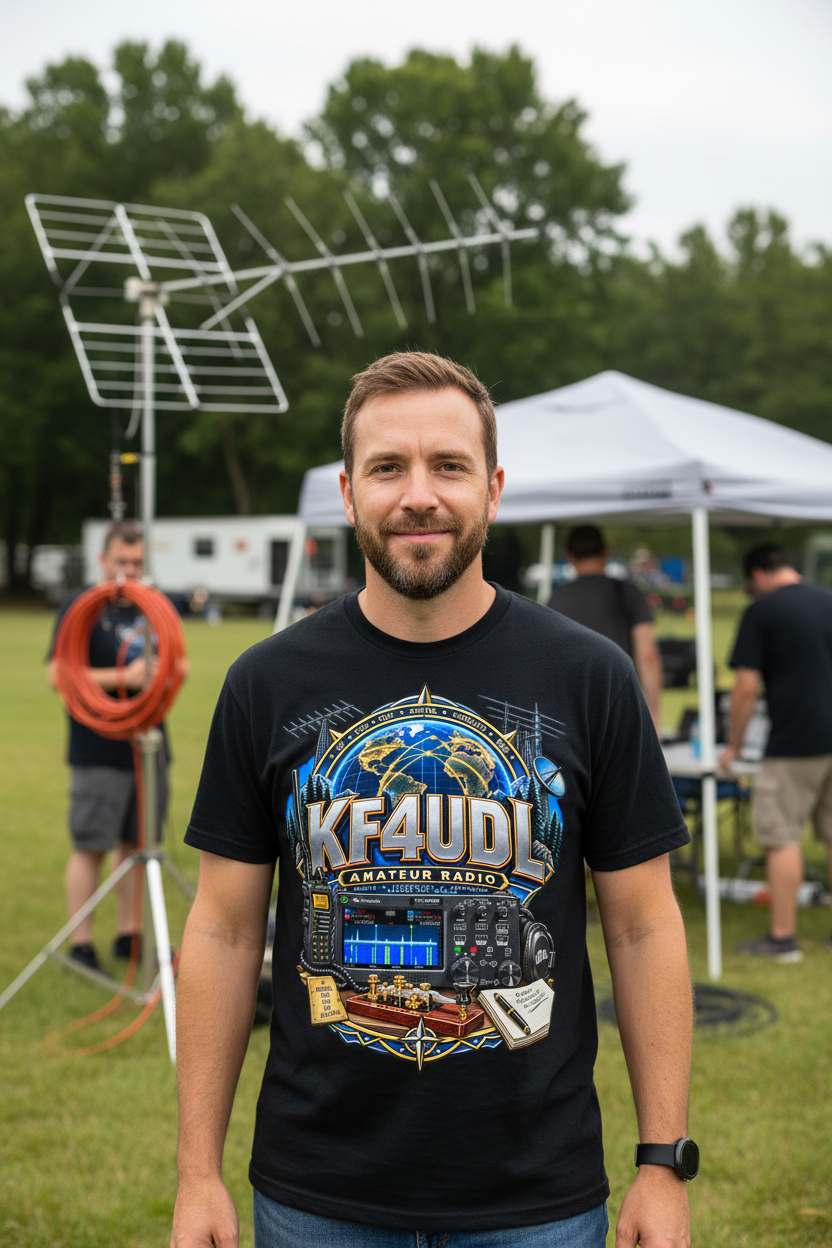 Ham Radio T-Shirt Lifestyle Mockup