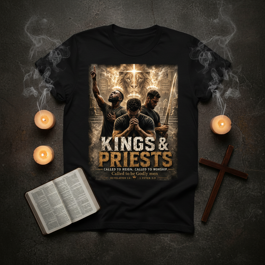 Kings and Priests T-Shirt lifestyle photo