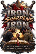 Iron Sharpens Iron T-Shirt – Christian Men's Faith Tee | DTF Print