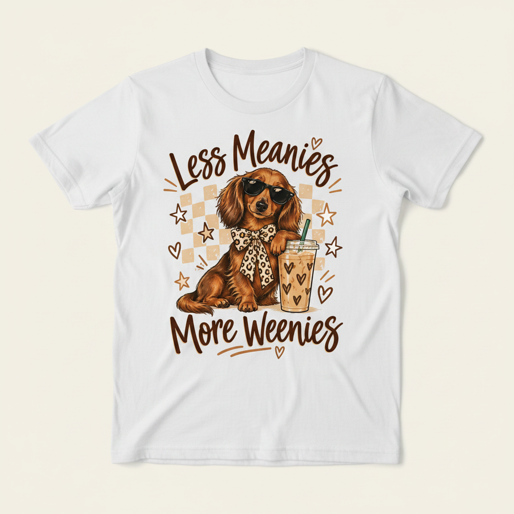 Less Meanies More Weenies Mockup