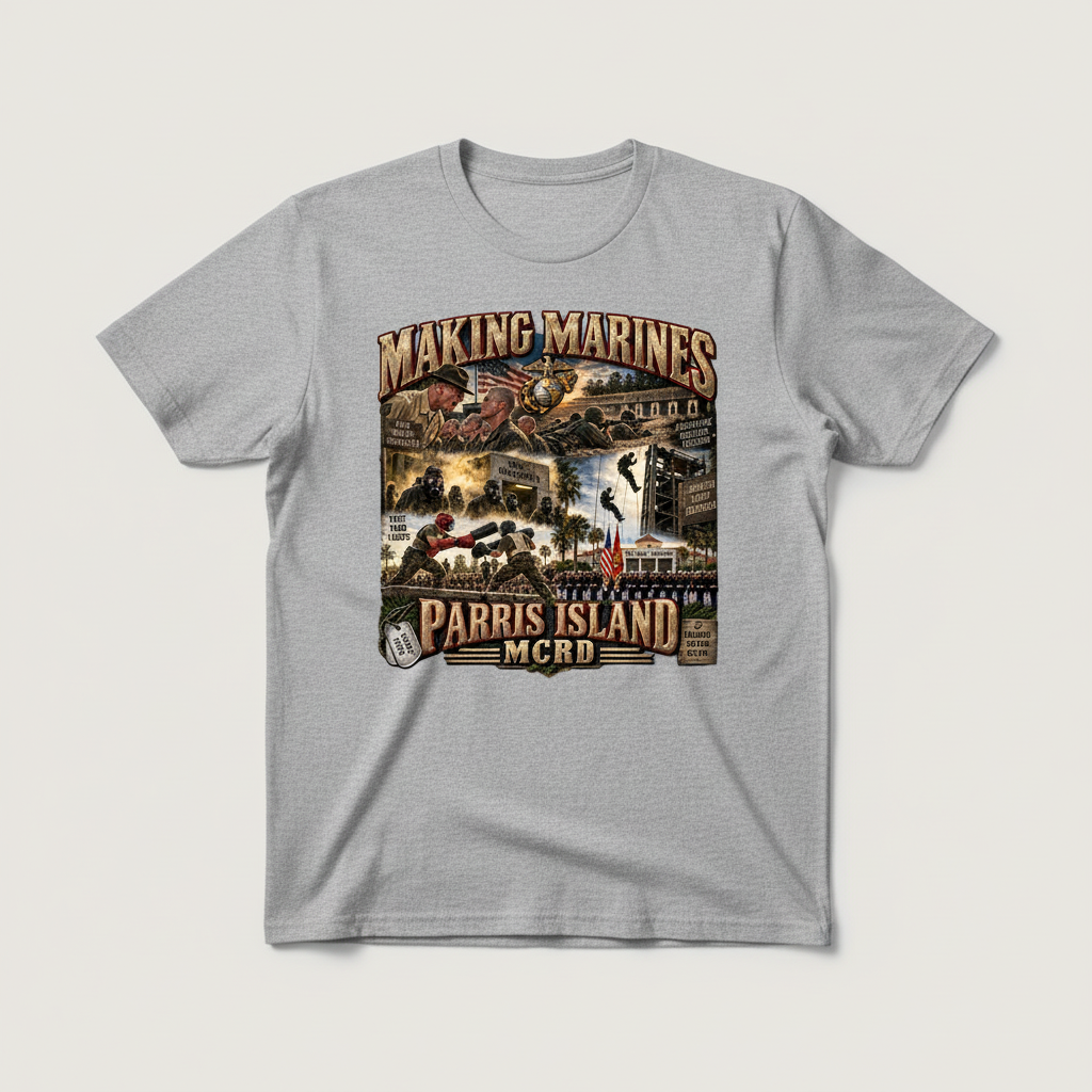 Making Marines, gray flat lay