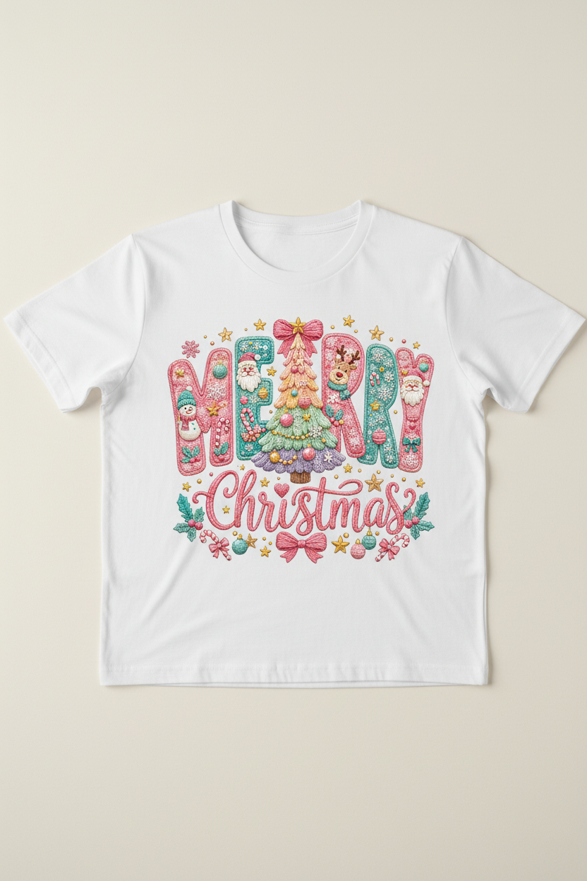 Merry Christmas Whimsical Flat Lay