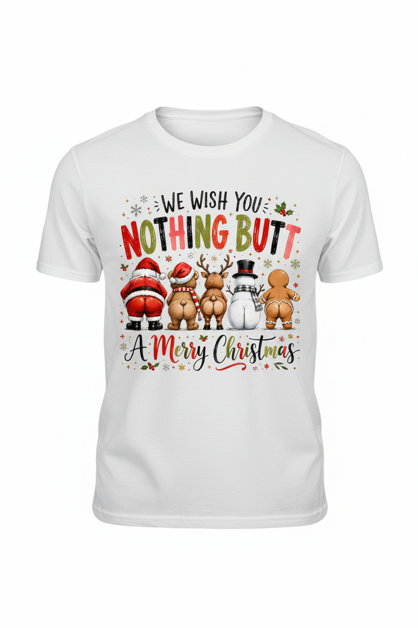 Nothing Butt Merry Christmas Ghost Mannequin