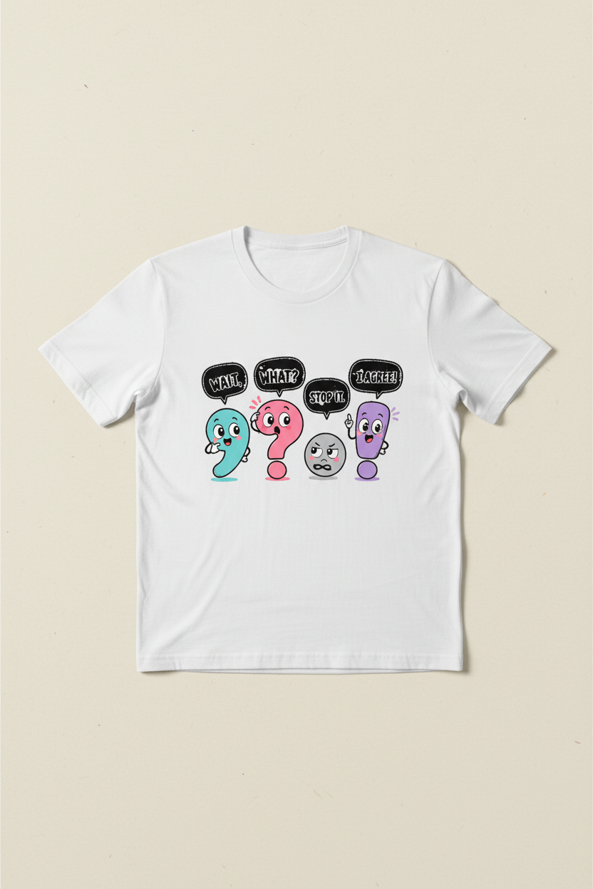 Punctuation Marks Flat Lay