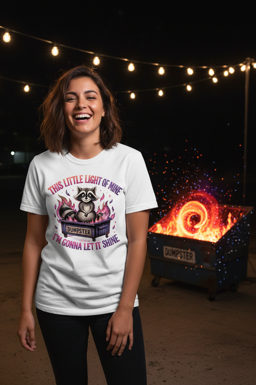 Raccoon T-Shirt Lifestyle Mockup