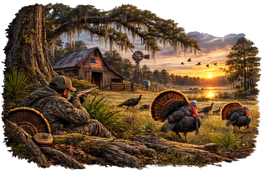 Turkey Hunting T-Shirt – Spring Gobbler Hunter DTF Print