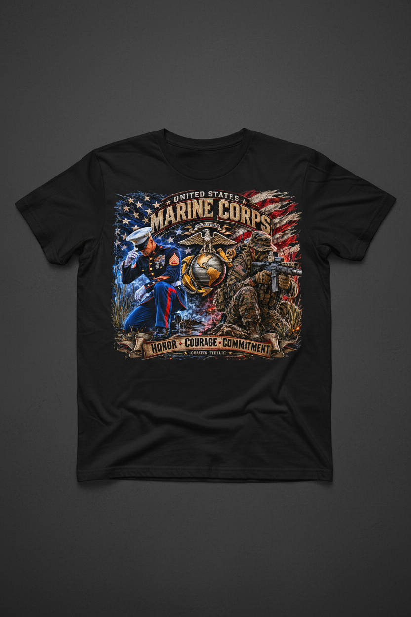 USMC Honor Flat Lay
